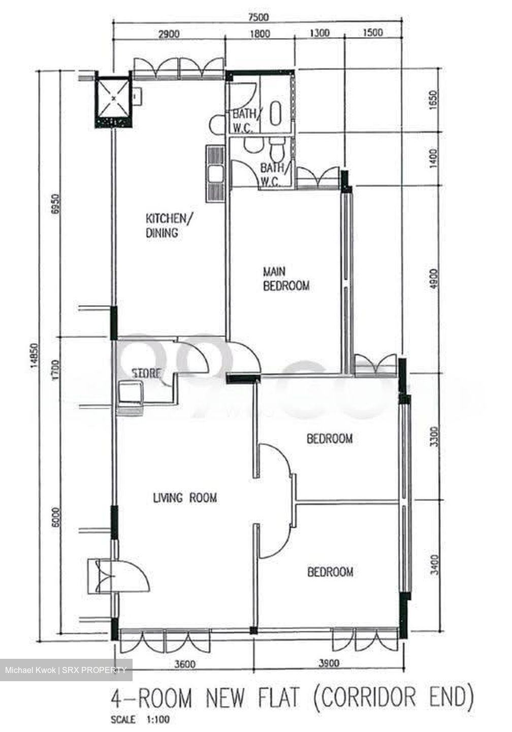 Blk 309 Hougang Avenue 5 (Hougang), HDB 4 Rooms #636483611